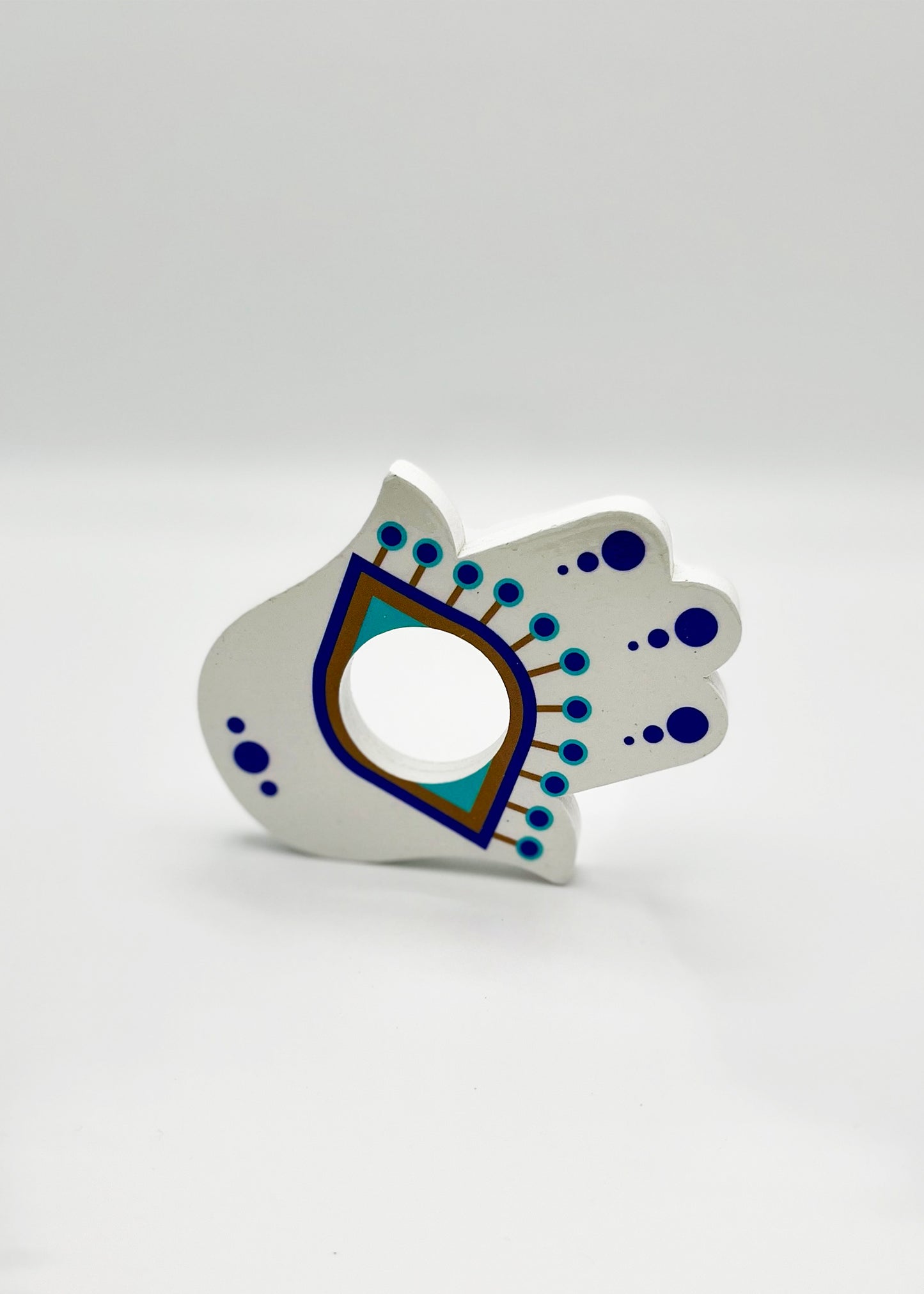 Hamsa Hand Napkin Ring Set of 4